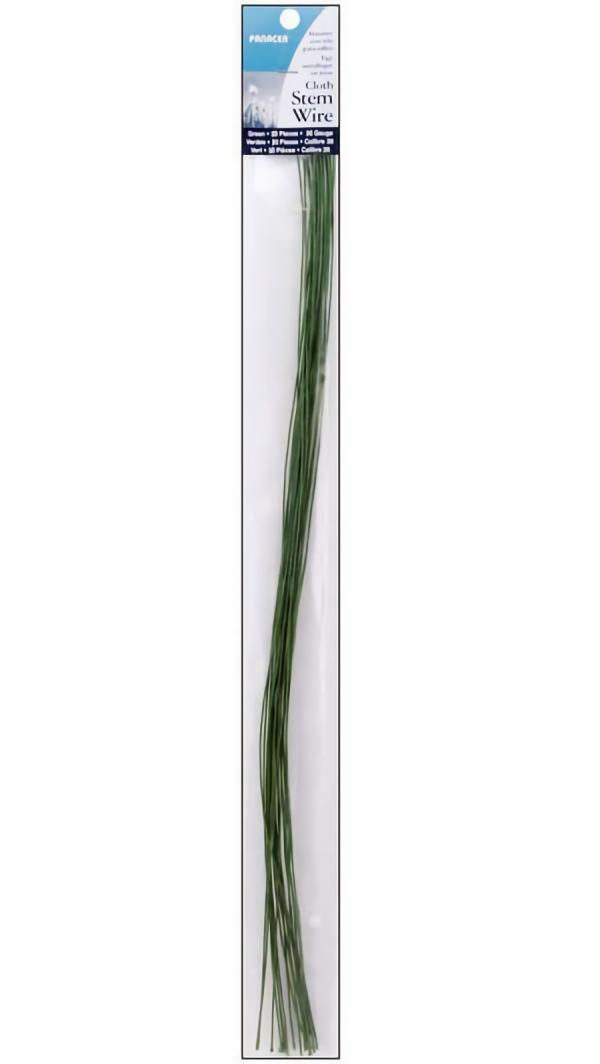 Bouquet Supplies | Floral Stem Wire Green Cloth Wrapped (240 Pieces) 24 Gauge Floral Supplies Bouquet Supplies