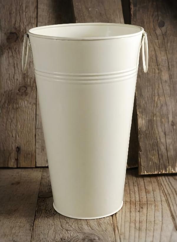 Buckets & Tubs | 11" Cream Flower Market Bucket With Handles Buckets & Tubs Buckets & Tubs