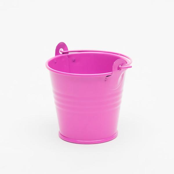 Buckets & Tubs | 2" Iron Favor Bucket, Fuchsia Set Of 100 Buckets & Tubs Buckets & Tubs