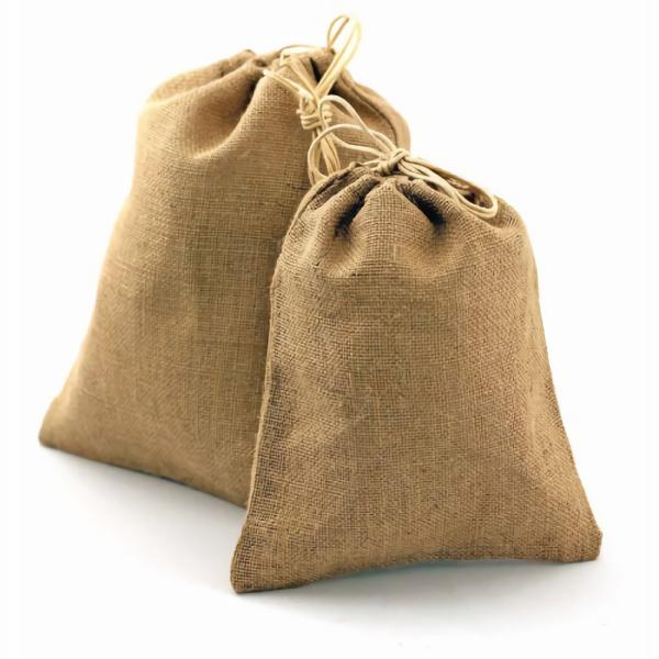 Burlap | Burlap Bag With Drawstring 8"X10" (Pack Of 12) Burlap Burlap