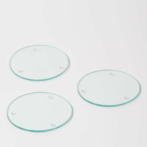 Coasters & Pillar Plates | Round Coaster 4" Set Of 12 Candle Holders Coasters & Pillar Plates