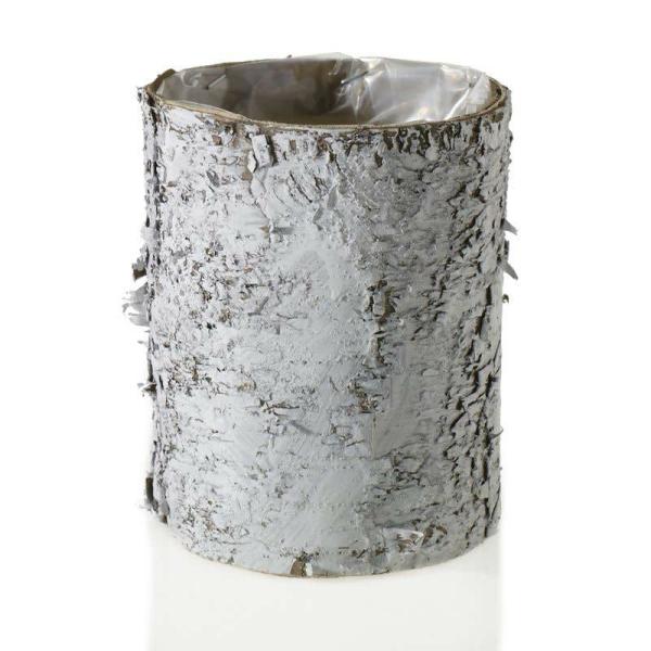 Cylinder Vases | Whitewashed Birch Bark Vase 4.75X6 Cylinder Vases Cylinder Vases