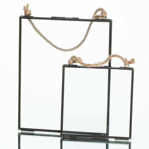 Easels & Frames | Metal Hanging Photo Frame Set Of 2 Easels & Frames Easels & Frames