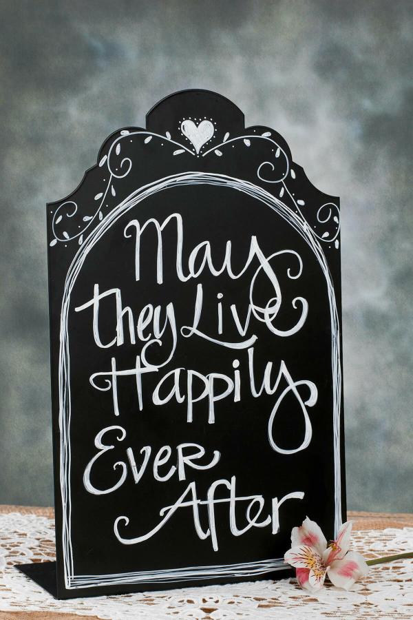 Easels & Frames | Elegant Standing Metal Chalkboard 9" X 14" Black Easels & Frames Easels & Frames