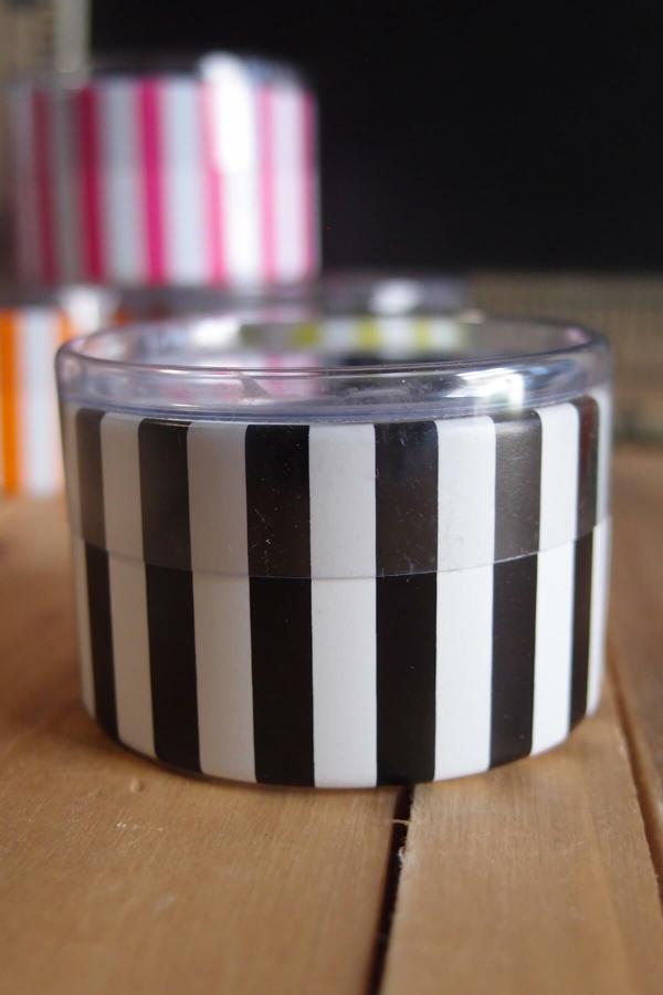 Favors | Black & White St. Tropez Striped 2" Favor Boxes (Set Of 6) Crafts Favors