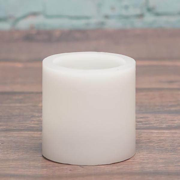 Flameless Candles | Flameless Led Pillar Candle 3"X3" White Candles Flameless Candles