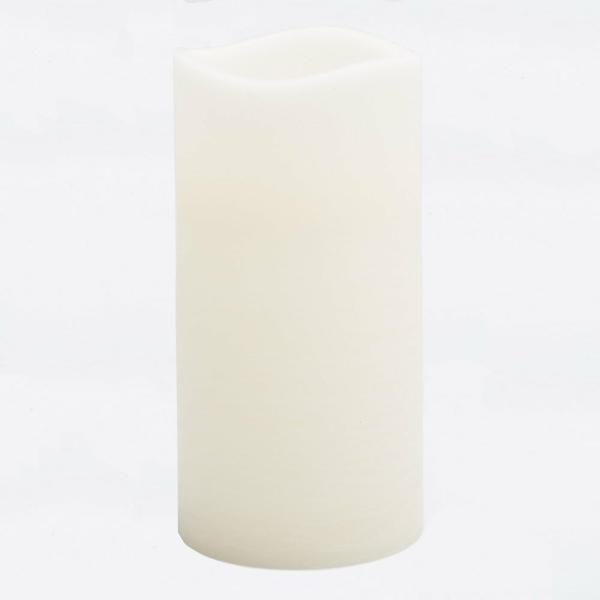 Flameless Candles | Led Big Pillar Candles Ivory 6" X 12" Set Of 4 Candles Flameless Candles