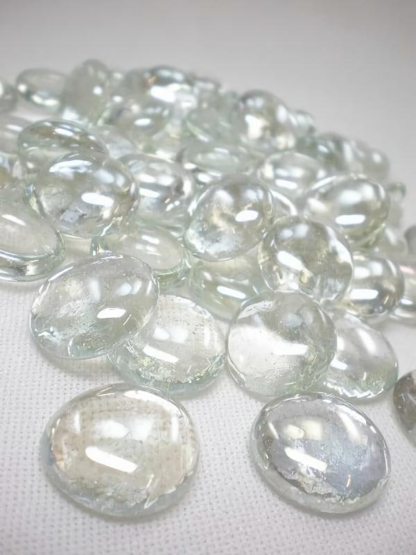 Flat Gems | Clear Glass Vase Gems (18 Lbs Bulk) Flat Gems Flat Gems