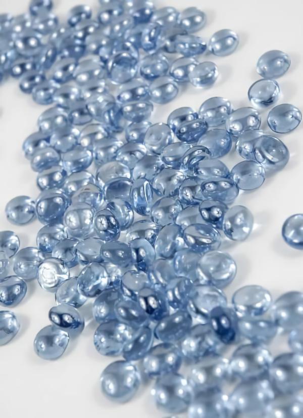 Flat Gems | Vase Gems Light Blue .75Lb (1 Bag) Flat Gems Flat Gems