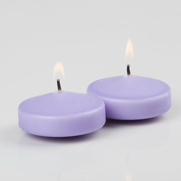 Floating Candles | Floating Candles 3" Lavender Set Of 12 Candles Floating Candles