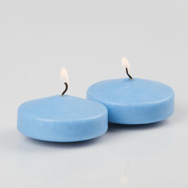 Floating Candles | Floating Candles 3" Light Blue Set Of 12 Candles Floating Candles