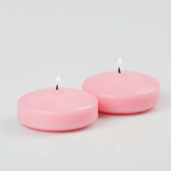 Floating Candles | Floating Candles 3" Pink Set Of 12 Candles Floating Candles