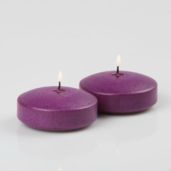 Floating Candles | Floating Candles 3" Purple Set Of 12 Candles Floating Candles