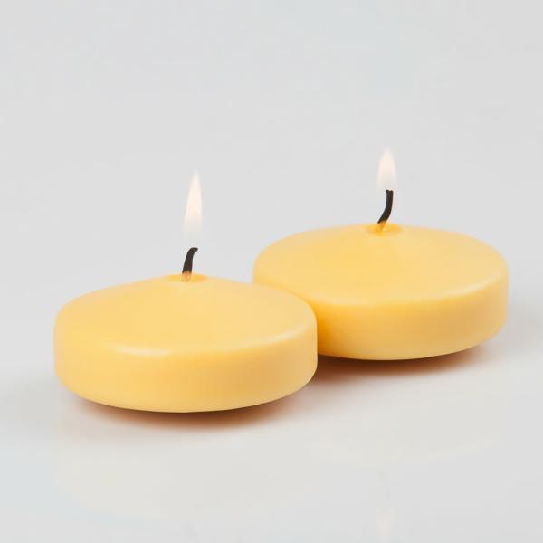 Floating Candles | Floating Candles 3" Yellow Set Of 24 Candles Floating Candles