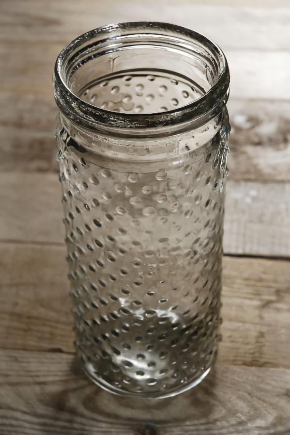 Flower Vases | Hobnail Mason Jar Vase 9.25" Flower Vases Flower Vases