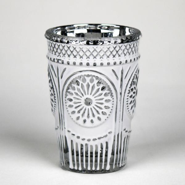 Flower Vases | Regal White Silver Mercury Vase Set Of 8 Flower Vases Flower Vases