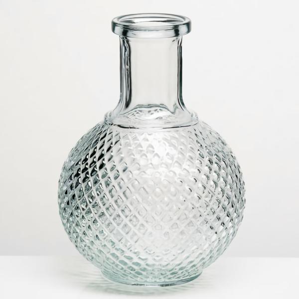 Flower Vases | Textured Glass Perfume Vase 6" Set Of 24 Flower Vases Flower Vases