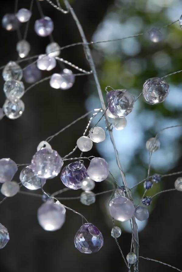 Garlands | Touch Of Lavender Wired Crystal Garland 42" Garlands Garlands