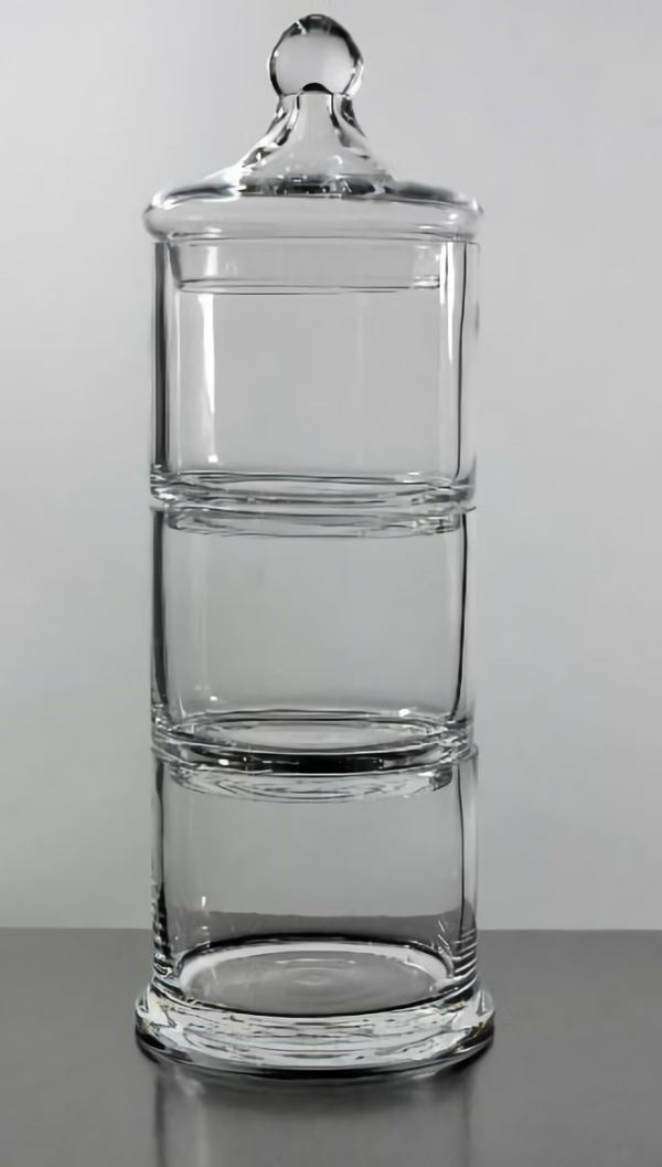 Glassware | 3 Tier Stacking Apothecary Jars 12.5 In. Glassware Glassware