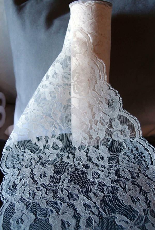 Lace | Ivory Chantilly Lace Chair Sash And Runner 9In X 9Yds Crafts Lace