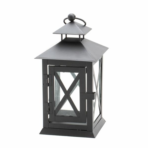 Lanterns | Noble Lantern Black Metal 7" Garden & Outdoor Lanterns