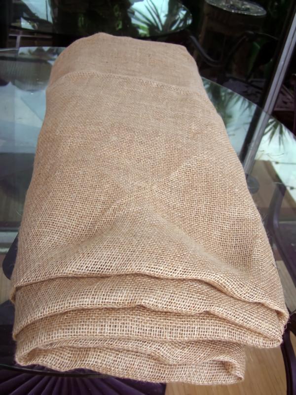 Linens | Square Burlap Sheet 80In X 80In Hemmed Home & Indoor Linens