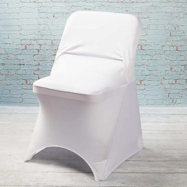 Linens | White Spandex Folding Chair Cover Set Of 10 Home & Indoor Linens