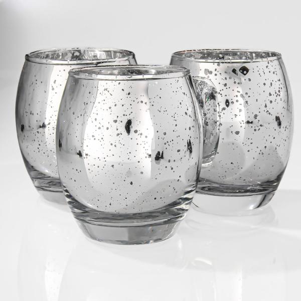 Mercury Candle Holders | Grande Hurricane Votive Holder Silver Mercury Set Of 12 Candle Holders Mercury Candle Holders