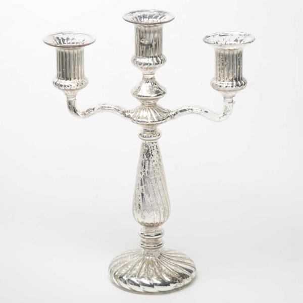 Mercury Candle Holders | Mercury Tri Candelabra Set Of 6 Candle Holders Mercury Candle Holders