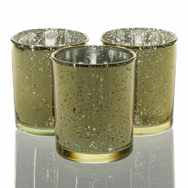 Mercury Candle Holders | Votive Holder Grande Gold Mercury Set Of 12 Candle Holders Mercury Candle Holders