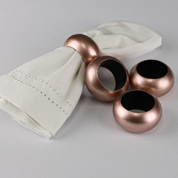 Napkin Rings | Napkin Ring 2.3" Rose Gold Set Of 12 Napkin Rings Napkin Rings