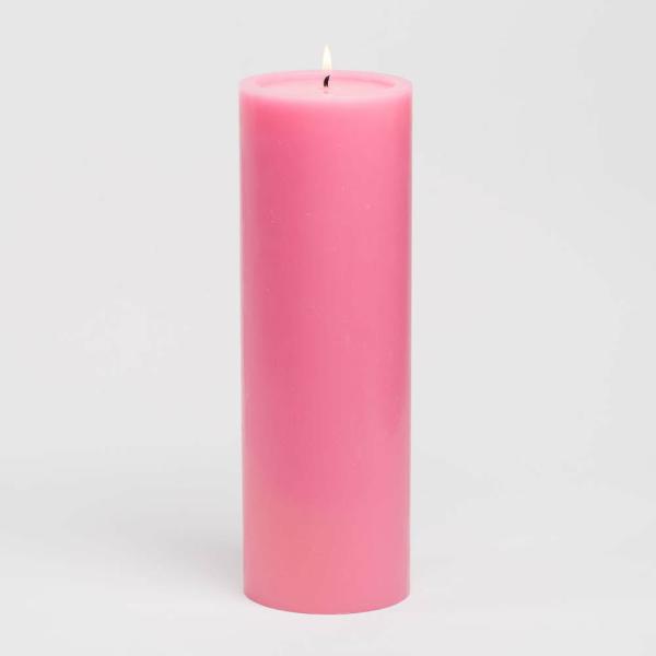 Pillar Candles | 4" X 12" Pink Pillar Candle Set Of 6 Candles Pillar Candles