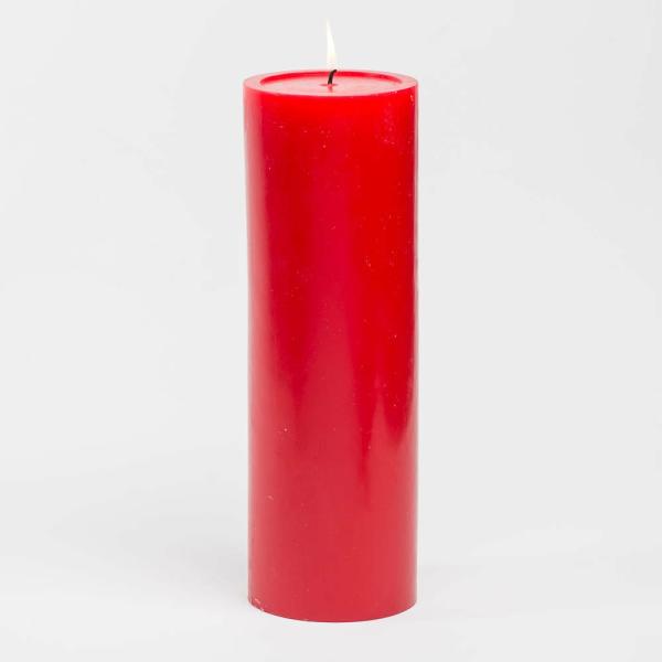 Pillar Candles | 4" X 12" Red Pillar Candle Set Of 6 Candles Pillar Candles