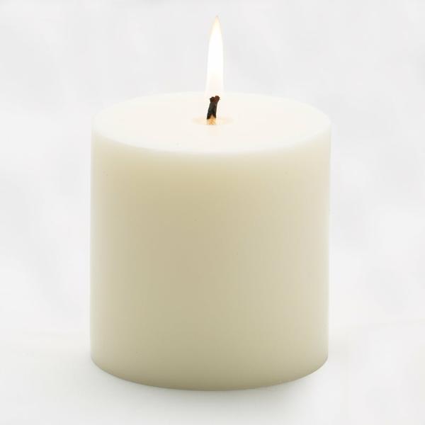 Pillar Candles | 4" X 4" Light Ivory Pillar Candle Candles Pillar Candles