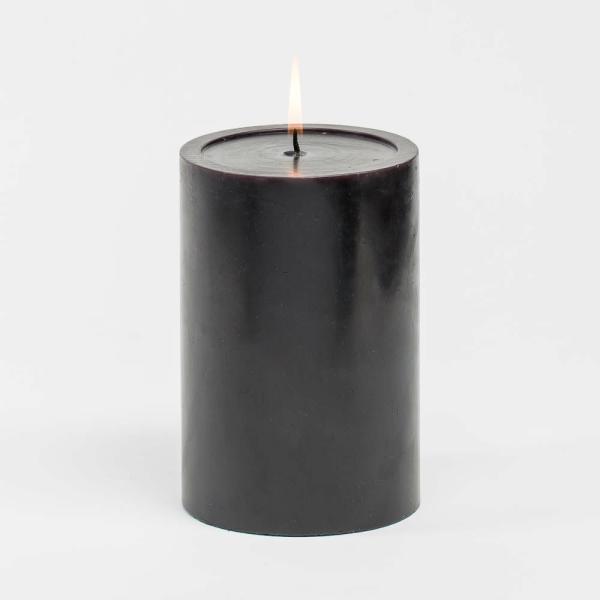 Pillar Candles | 4" X 6" Black Pillar Candle Candles Pillar Candles