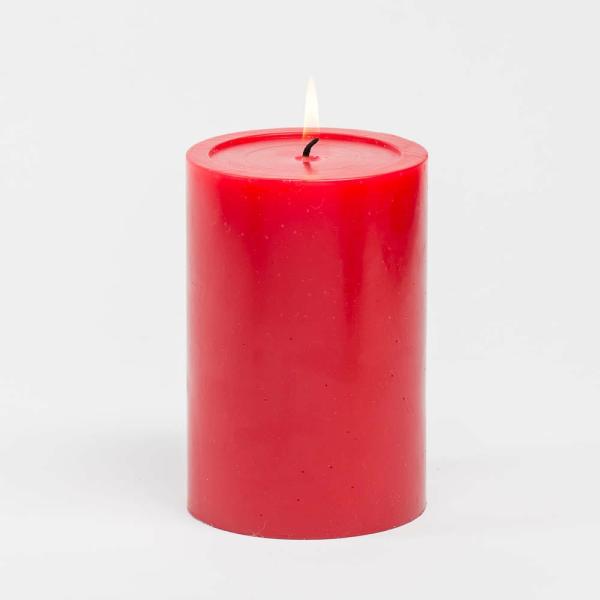 Pillar Candles | 4" X 6" Red Pillar Candle Candles Pillar Candles