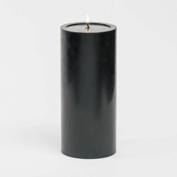 Pillar Candles | 4" X 9" Black Pillar Candle Candles Pillar Candles