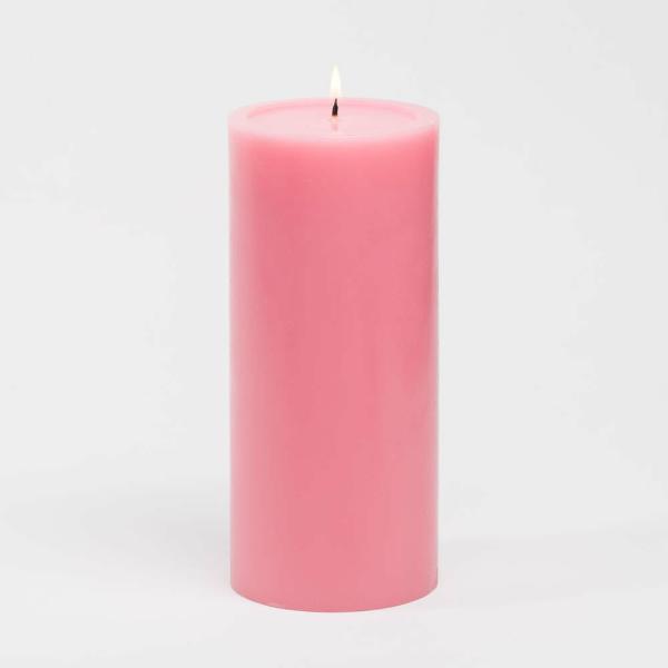 Pillar Candles | 4" X 9" Pink Pillar Candle Candles Pillar Candles