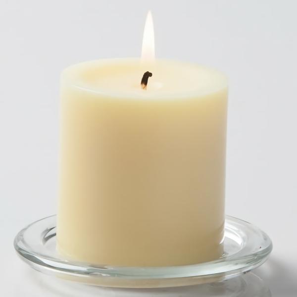 Pillar Candles | Pillar Candle 3"X3" Ivory Candles Pillar Candles