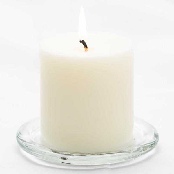 Pillar Candles | Pillar Candle 3"X3" Light Ivory Candles Pillar Candles