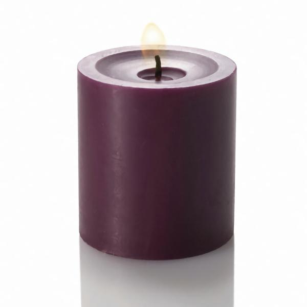 Pillar Candles | Pillar Candle 3"X3" Purple Candles Pillar Candles