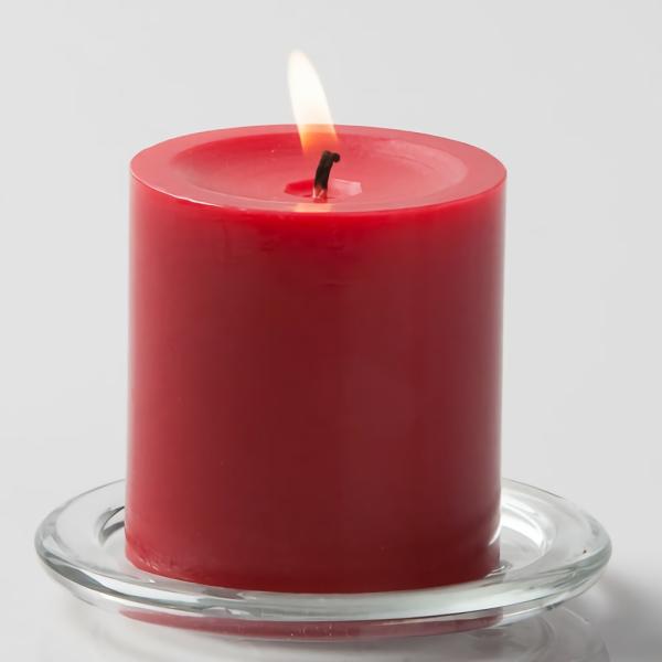 Pillar Candles | Pillar Candle 3"X3" Red Candles Pillar Candles