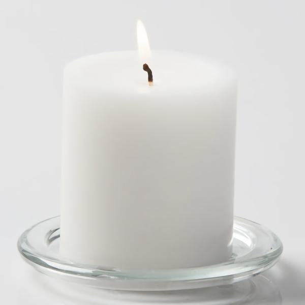 Pillar Candles | Pillar Candle 3"X3" White Candles Pillar Candles