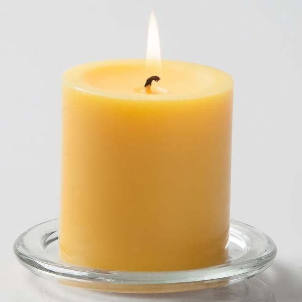 Pillar Candles | Pillar Candle 3"X3" Yellow Candles Pillar Candles