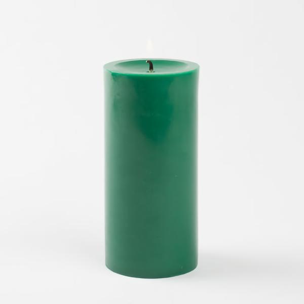 Pillar Candles | Pillar Candle 3"X6" Dark Green Candles Pillar Candles