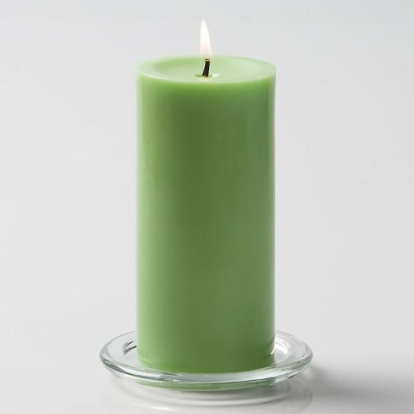 Pillar Candles | Pillar Candle 3"X6" Green Candles Pillar Candles