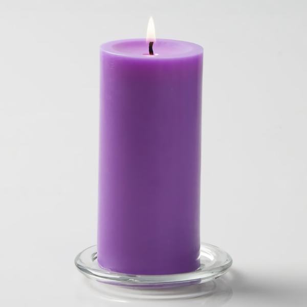 Pillar Candles | Pillar Candle 3"X6" Lavender Candles Pillar Candles