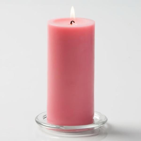 Pillar Candles | Pillar Candle 3"X6" Pink Candles Pillar Candles