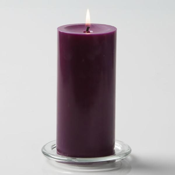 Pillar Candles | Pillar Candle 3"X6" Purple Candles Pillar Candles