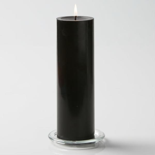 Pillar Candles | Pillar Candle 3"X9" Black Candles Pillar Candles